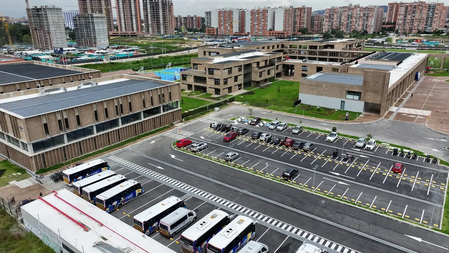Zonas parque – Vista aérea desde la Cra 9