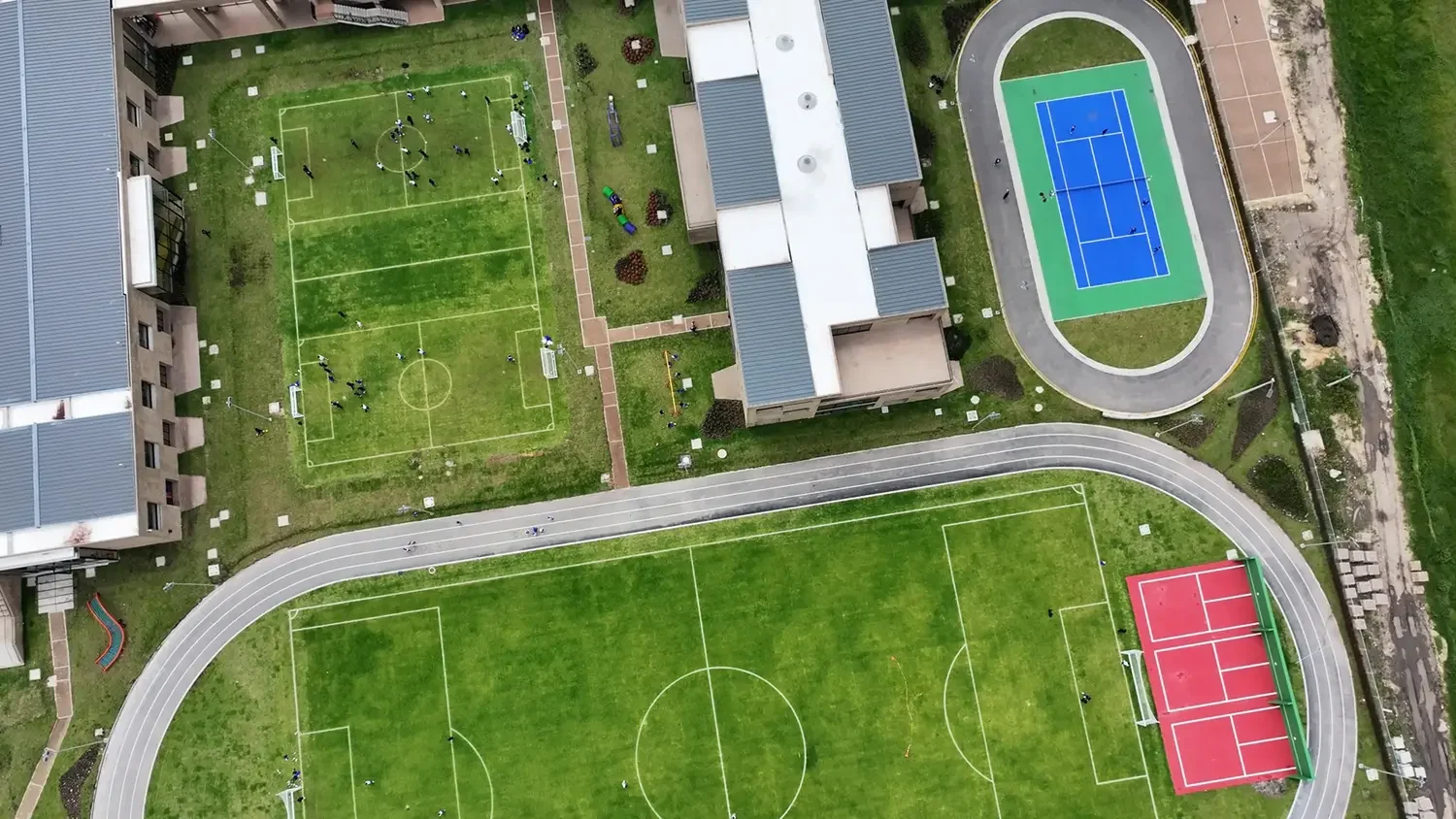 Campos deportivos - vista aérea